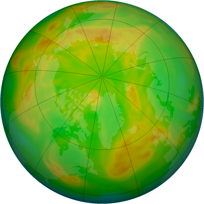 Arctic ozone map for 23 May 2005